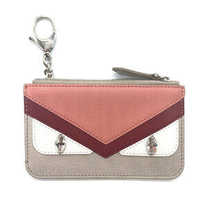 Fendi Bag Bugs Wallet leather pink gray red